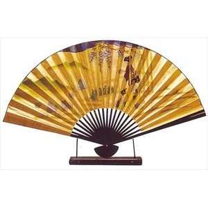 Large Japanese Table Paper Fan Geisha 18x30in AB2131 18 G  