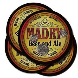  MADRY Family Name Beer & Ale Coasters 