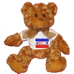 VOTE FOR JAXSON Plush Teddy Bear with WHITE T Shirt Toys 