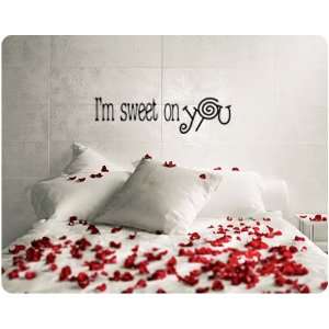 com Im Sweet on You Candy Valentines Day Wall Decal Decor Words 