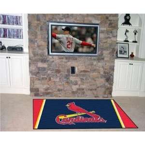 St Louis Cardinals 5X8 ft Area Rug Floor/Door Carpet/Mat  