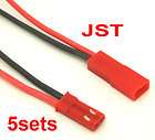 5X 150mm JST Male&Femalel CONNECTOR PLUG for RC 3d Plane Heli LIPO 