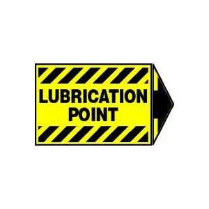  Labels LUBRICATION POINT (+ ARROW) Adhesive Vinyl   5 pack 