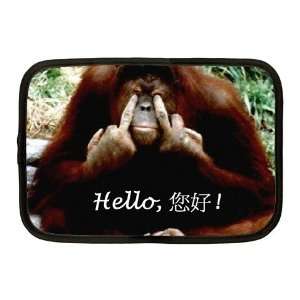  Chinese Funny Ape Orangutan Netbook Case Medium Office 