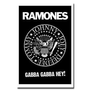  Black Wood Framed Poster   The Ramones Logo Everything 
