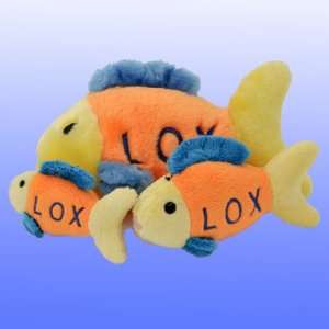 Plush Lox Fish Chewish Squeak Treat Animal Pet Toy   Standard Size