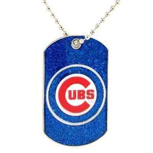  Chicago Cubs   MLB Glitter Dog Tag Necklace Sports 