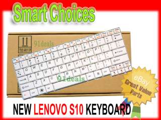 NEW LENOVO IdeaPad S10 2 25 008465 Keyboard White  