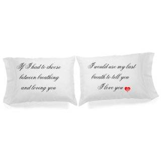 Set of 2 I Love You Pillowcases Super Soft Pillowcases romantic 