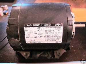Smith AC Motor S48C76A01 Type S, 1/4 HP, 1725 RPM  