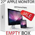EMPTY BOX Apple 27  LED CINEMA DISPLAY MAC MONITOR EMPTY BOX