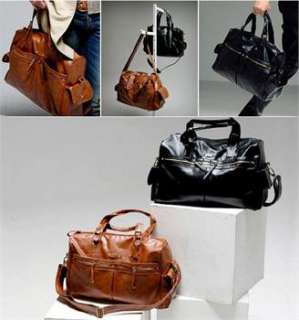 NEW Mans PU Leather Shoulder Backpack Bag Purse EAP05  