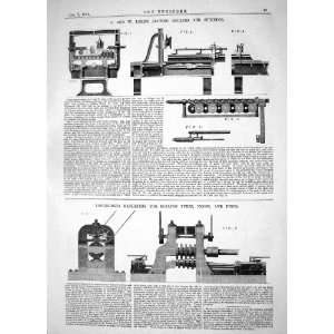   1863 LORD FLUTING ROLLERS SPINNING LONGRIDGE MACHINERY TYRES HOOPS