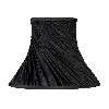   in. Wide Bell Shaped Lamp Shade, Black, Raw Silk Fabric, Laura Ashley