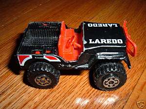 Vintage Black/Red JEEP LAREDO Matchbox Diecast Toy car  