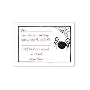  Black Spider Flat Notecard