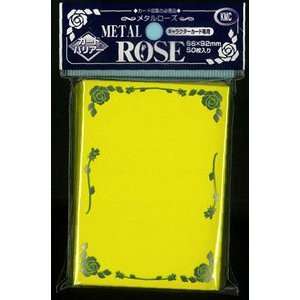  Yellow Metal Rose Card Sleeves Toys & Games