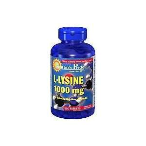  L Lysine 1000 mg  1000 mg 250 Tablets Health & Personal 