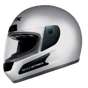  AFX FX 11 Lightforce Solid Full Face Helmet Large  Silver 