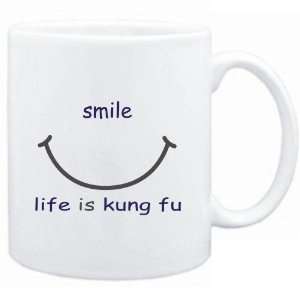  Mug White  SMILE  LIFE IS Kung Fu  Sports Sports 