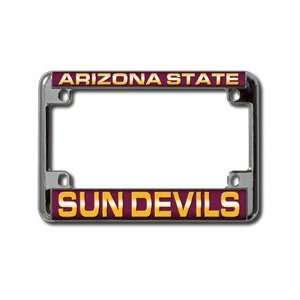  Arizona State Sun Devils Chrome Motorcycle License Plate 