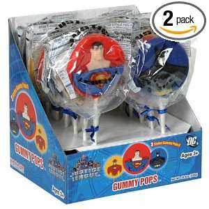 Kandy Kastle Justice League Gummy Pop, 12 Count, 1.55 Ounce Units 