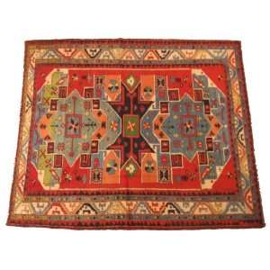  rug hand knotted in Pakistan, Kasak 7ft3x6ft3