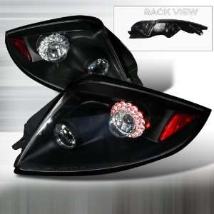   06 07 08 Mitsubishi Eclipse LED Tail Lights   Black (Pair) Automotive