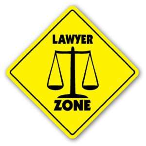  LAWYER ZONE Sign xing gift novelty law legal torts court 