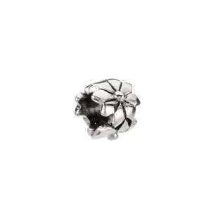   Silver Flower Charm for Kera, Pandora and SilveRado Bracelets Jewelry
