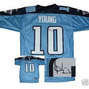  Vince Young Signed Tennessee Titans Rep. Auth Jersey 