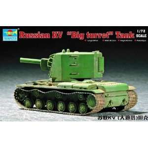   72 Russian KV Tank (Big Turret) (Plastic Models) Toys & Games