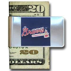  Large MLB Money Clip   Atlanta Braves