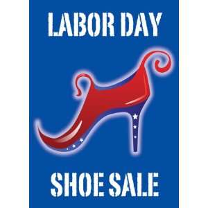 Labor Day Shoe Sale Sign