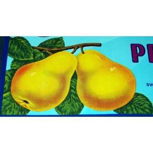  Attractive Sanclar Pears Crate Label, 1930s Everything 