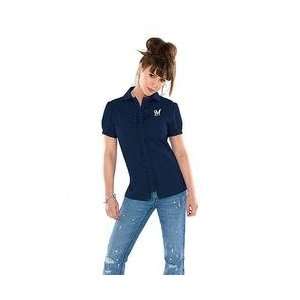  Milwaukee Brewers Womens Ruffle Blouse touch by Alyssa 