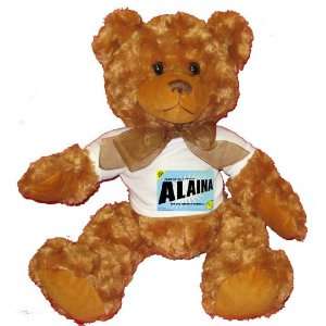  FROM THE LOINS OF MY MOTHER COMES ALAINA Plush Teddy Bear 