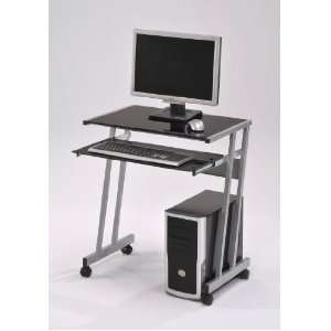  Silver Finish Home & Office Workstation Computer Desk With 