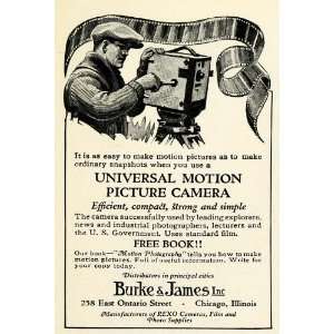   Universal Motion Picture Camera Rexo   Original Print Ad Home