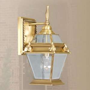  Livex Lighting 2627 22 One Light Brass Wall Lantern 