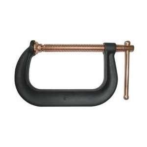 Westward 10D541 C Clamp, 4 In, 3 17/64 In Deep, Black  