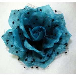  NEW Large Blue Rockabilly Hair Clip and Pin, Limited 