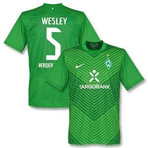  11 12 Werder Bremen Home Jersey + Wesley 5 Sports 