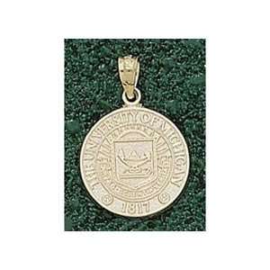  Anderson Jewelry Michigan Wolverines Seal Gold Charm 