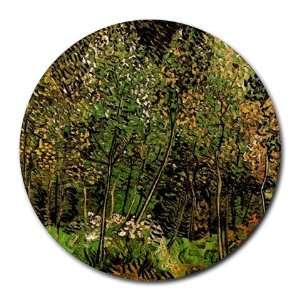  The Grove By Vincent Van Gogh Round Mouse Pad Office 
