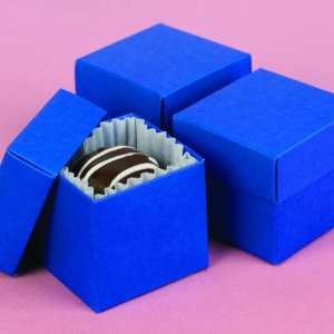  Royal Blue 2 pc Favor Boxes   Personalized Health 
