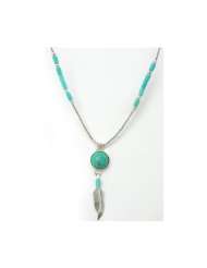 Southwest Design Turquoise Heishi with Turquoise Inlay and Sterling 