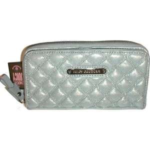  Juicy Couture Quilted Wallet Checkbook Purse Bag Gray 