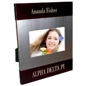  Alpha Delta Pi Brush Silver Frame 