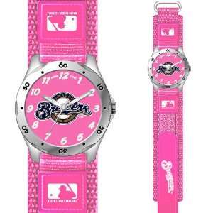 Milwaukee Brewers MLB Girls Future Star Series Watch (Pink)  